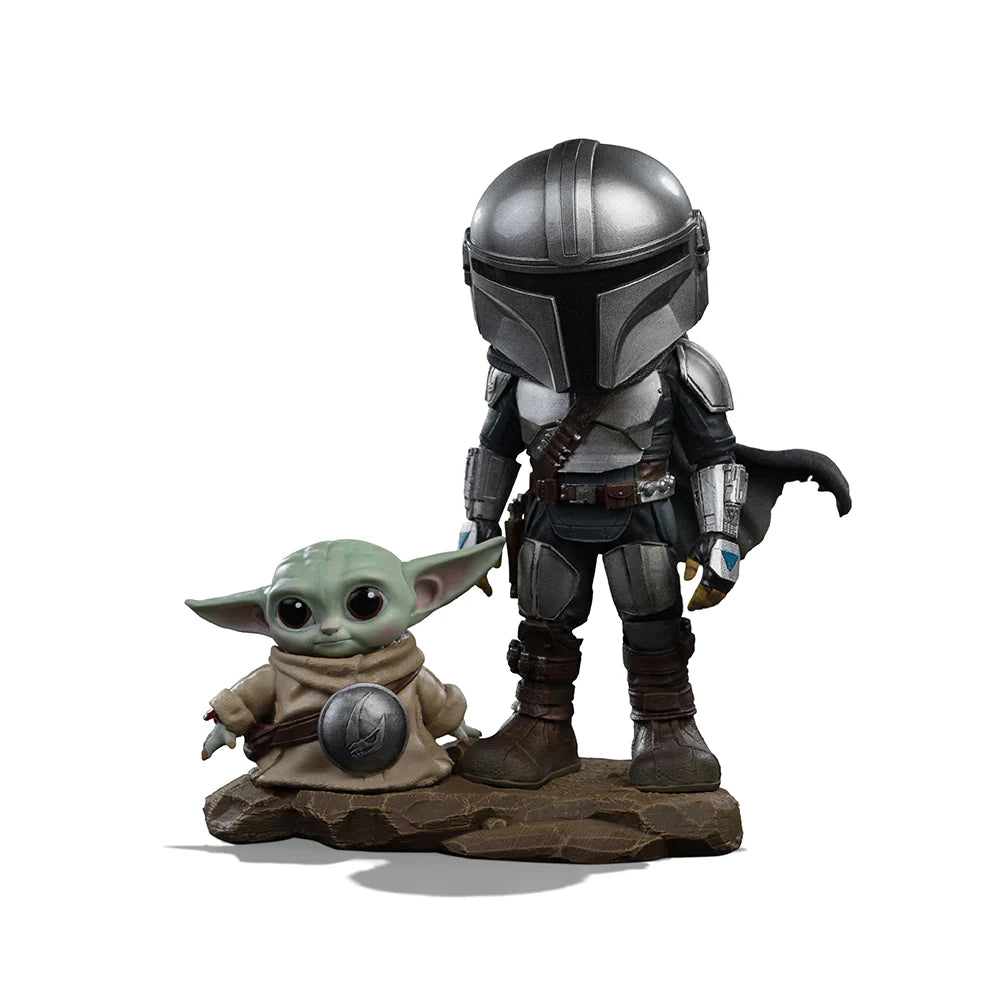 Star War Statue Mandalorianer und Grogu – The Mandalorian – MiniCo
