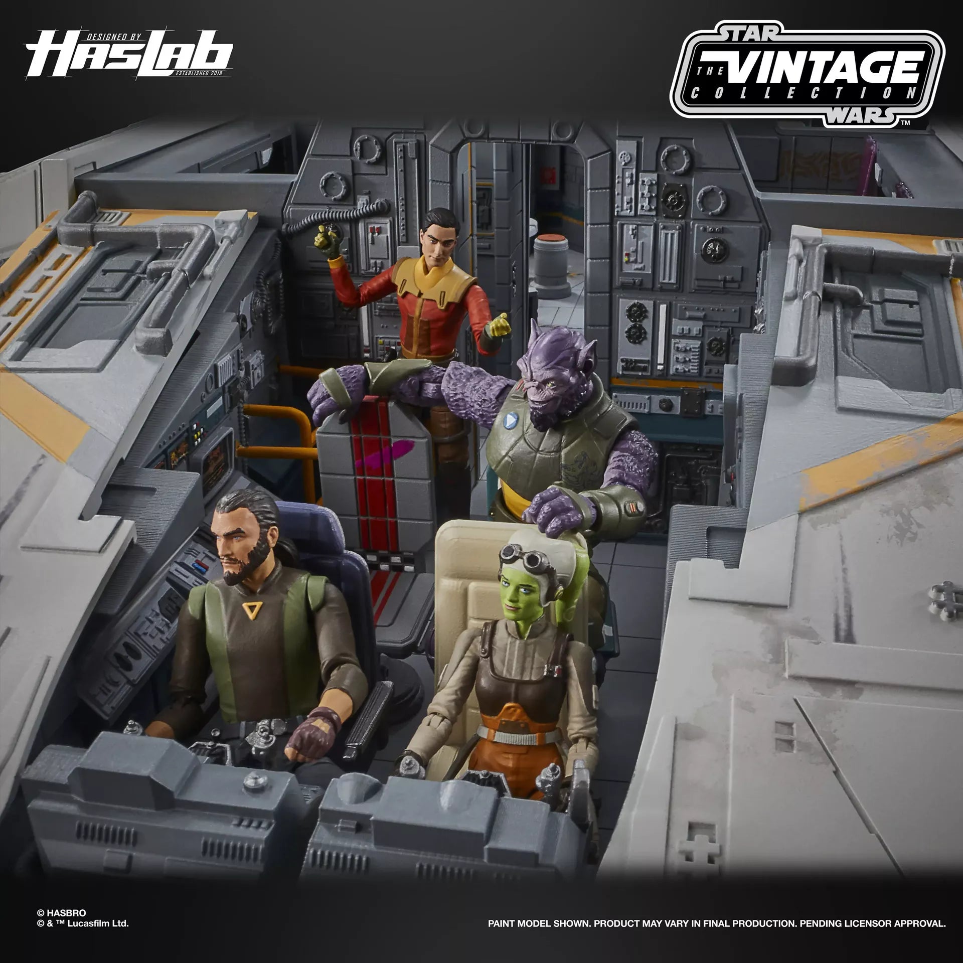 Star Wars Vintage Collection - Ahsoka - The Ghost (inkl. Figuren und Zubehör)