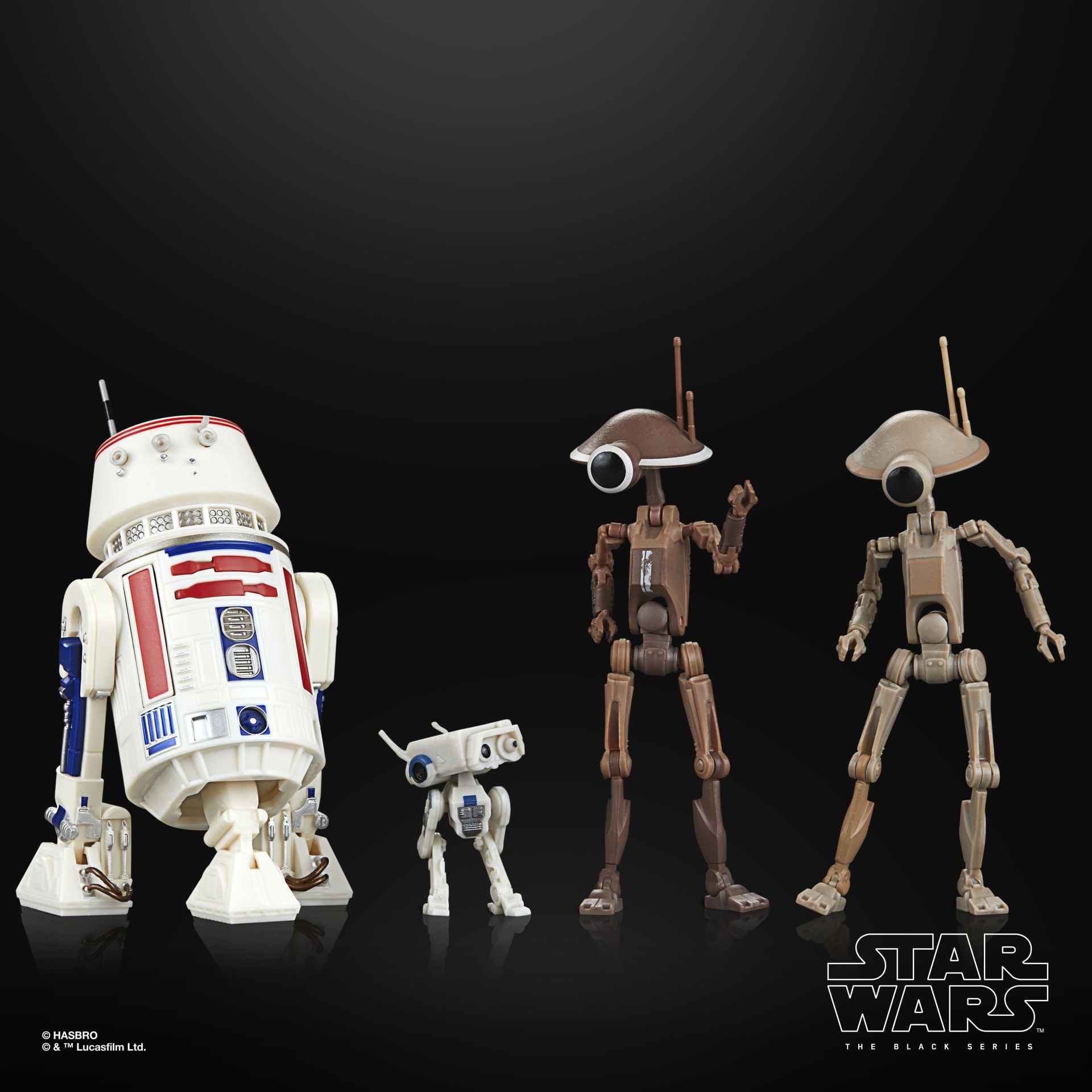 Star Wars Black Series - The Mandalorian - R5-D4, BD-72 & Pit Droids
