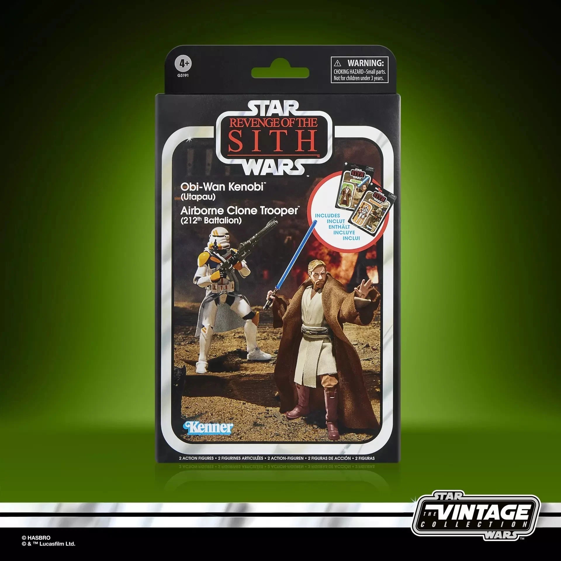 Star Wars Vintage Collection - Revange of the Sith - Obi-Wan Kenobi / Airborn Clone Trooper