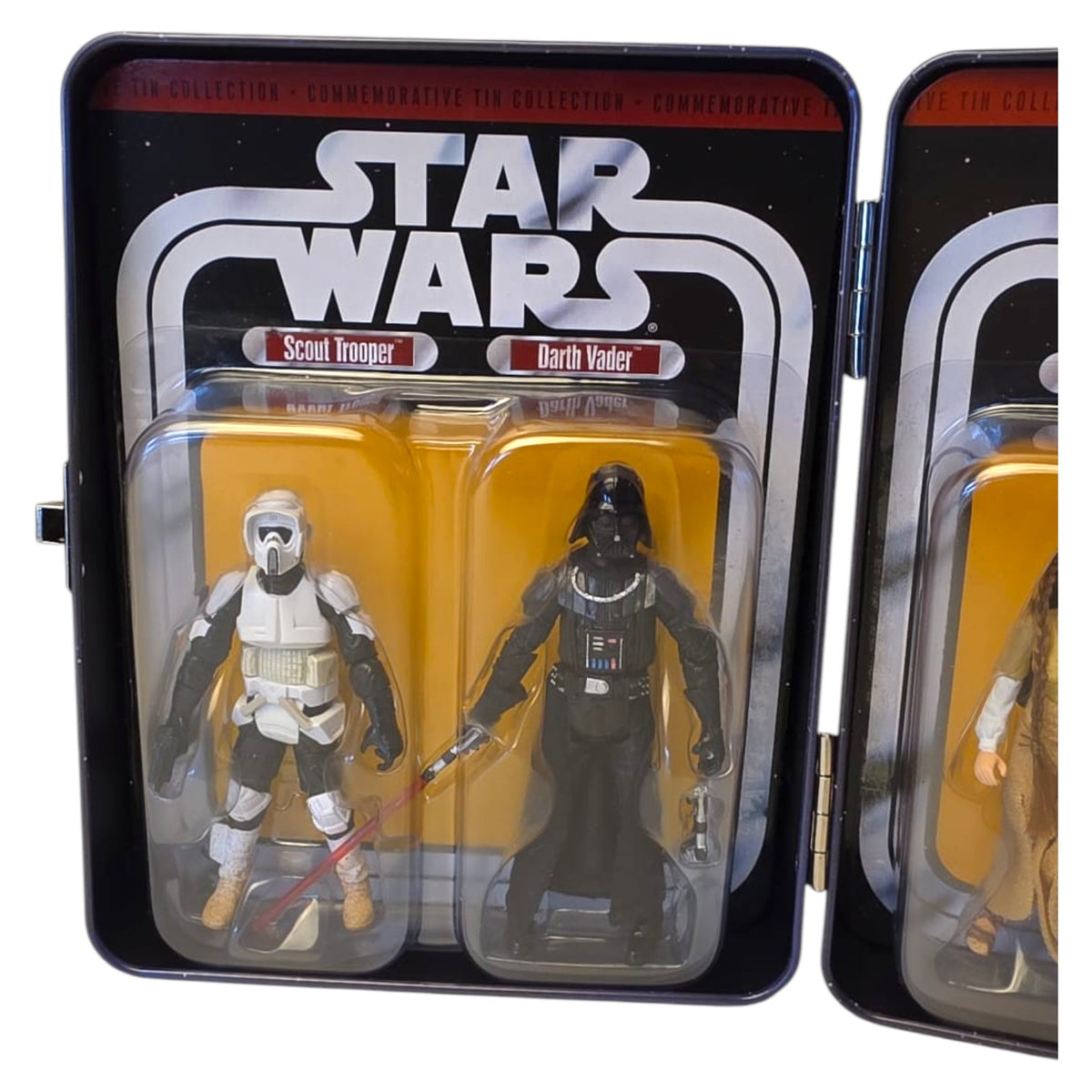 Star Wars - Return of the Jedi - Commemorativ Tin Collection 6/6 - Scout Trooper / Darth Vader / Princess Leia / Rebel Commando 2006