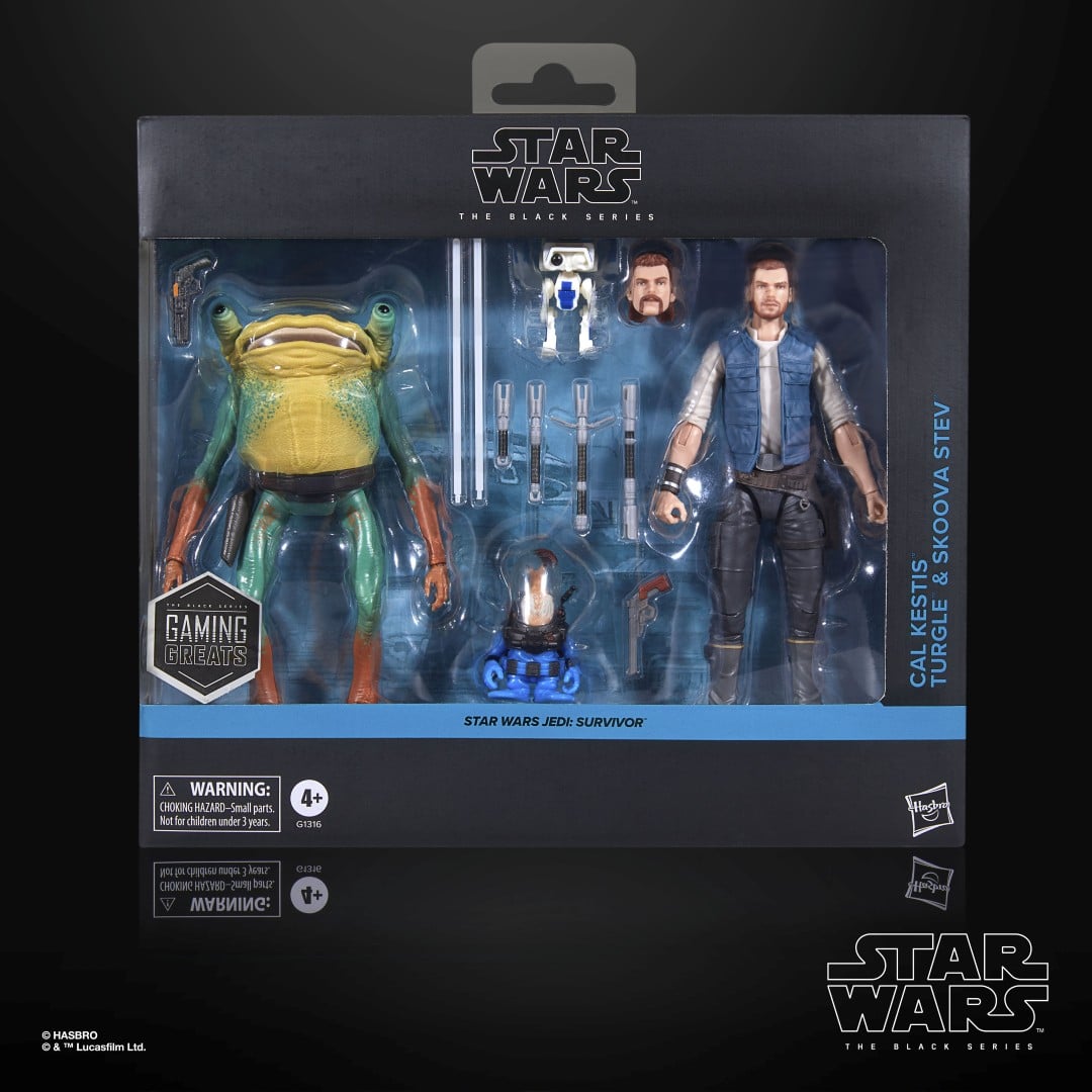 Star Wars Black Series - Jedi Survivor - Cal Kestis / Turgle & Skoova Stev
