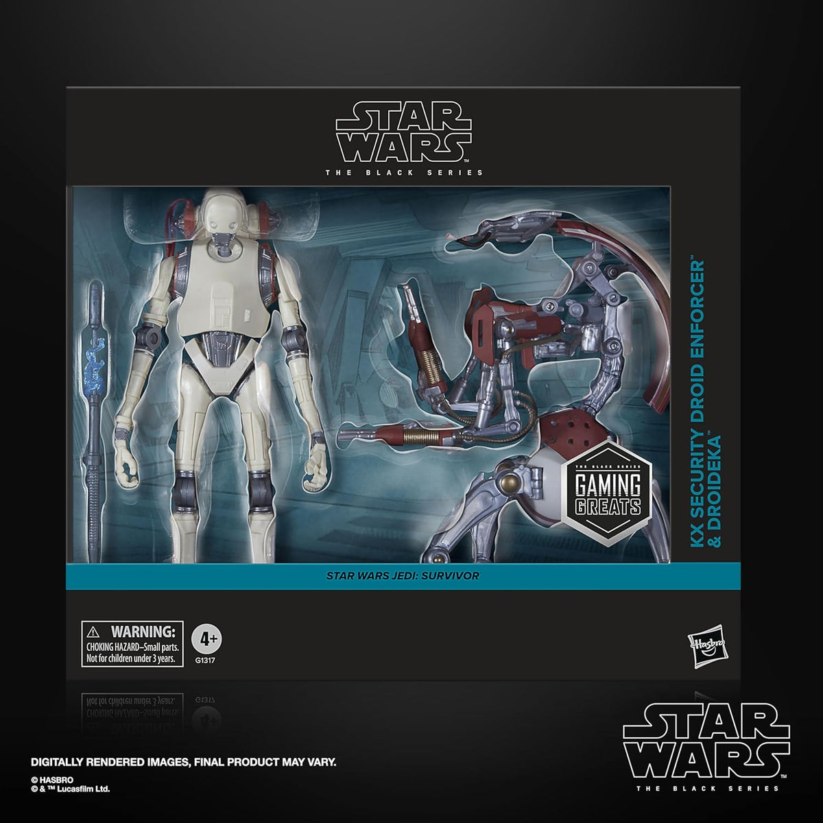 Star Wars Black Series - Jedi Survivor - KX Security Droid Enforcer & Droideka