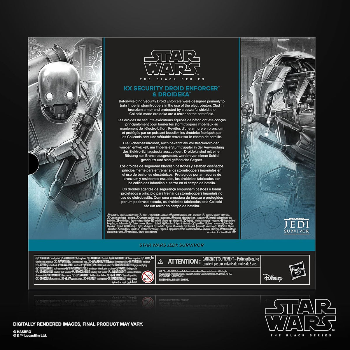 Star Wars Black Series - Jedi Survivor - KX Security Droid Enforcer & Droideka