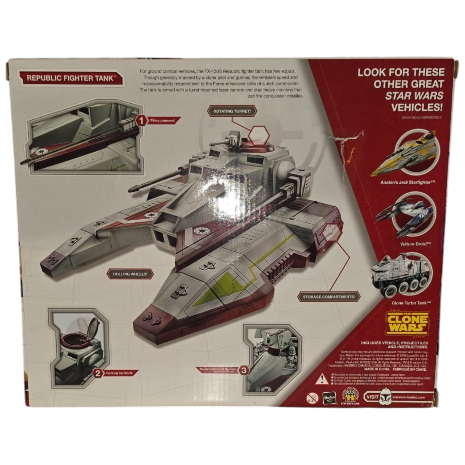 Star Wars - The Clone Wars - Republic Fighter Tank 2009 (OVP beschädigt)