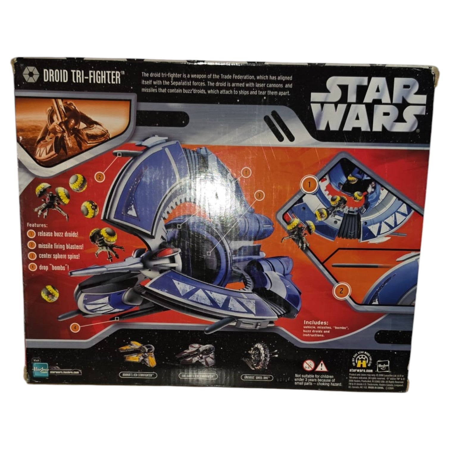 Star Wars - The Saga Collection - Droid Tri-Fighter 2006 (OVP beschädigt)