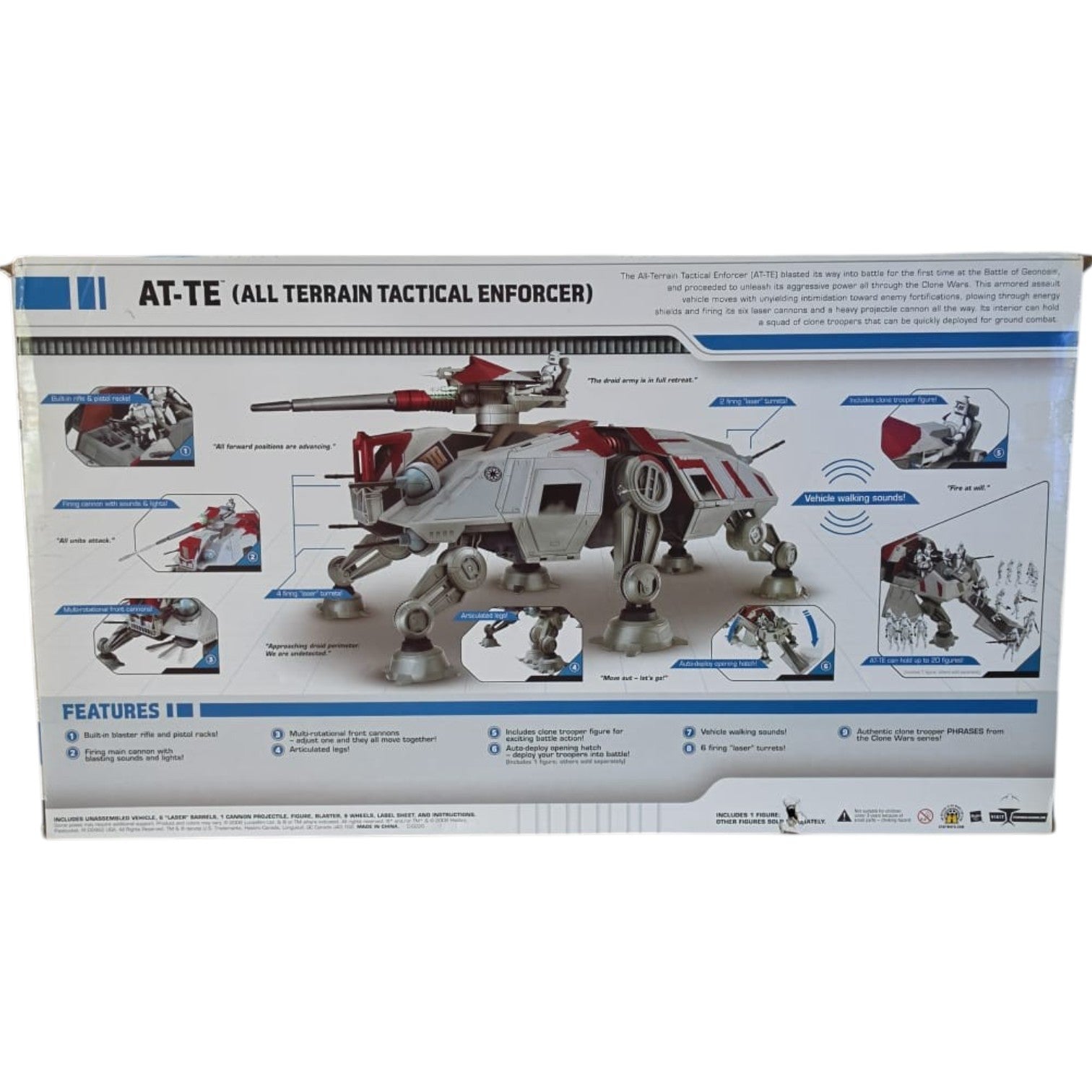 Star Wars - The Clone Wars - AT-TE (All Terrain Tactical Enforcer) 2008 (Verpackung leicht beschädigt)