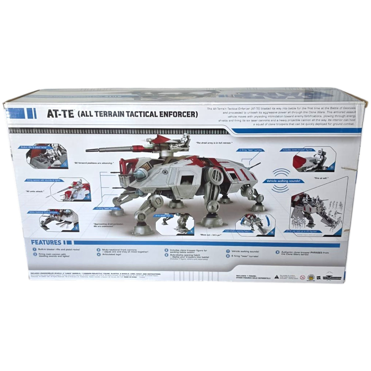 Star Wars - The Clone Wars - AT-TE (All Terrain Tactical Enforcer) 2008 (Ohne Figuren / In OVP)