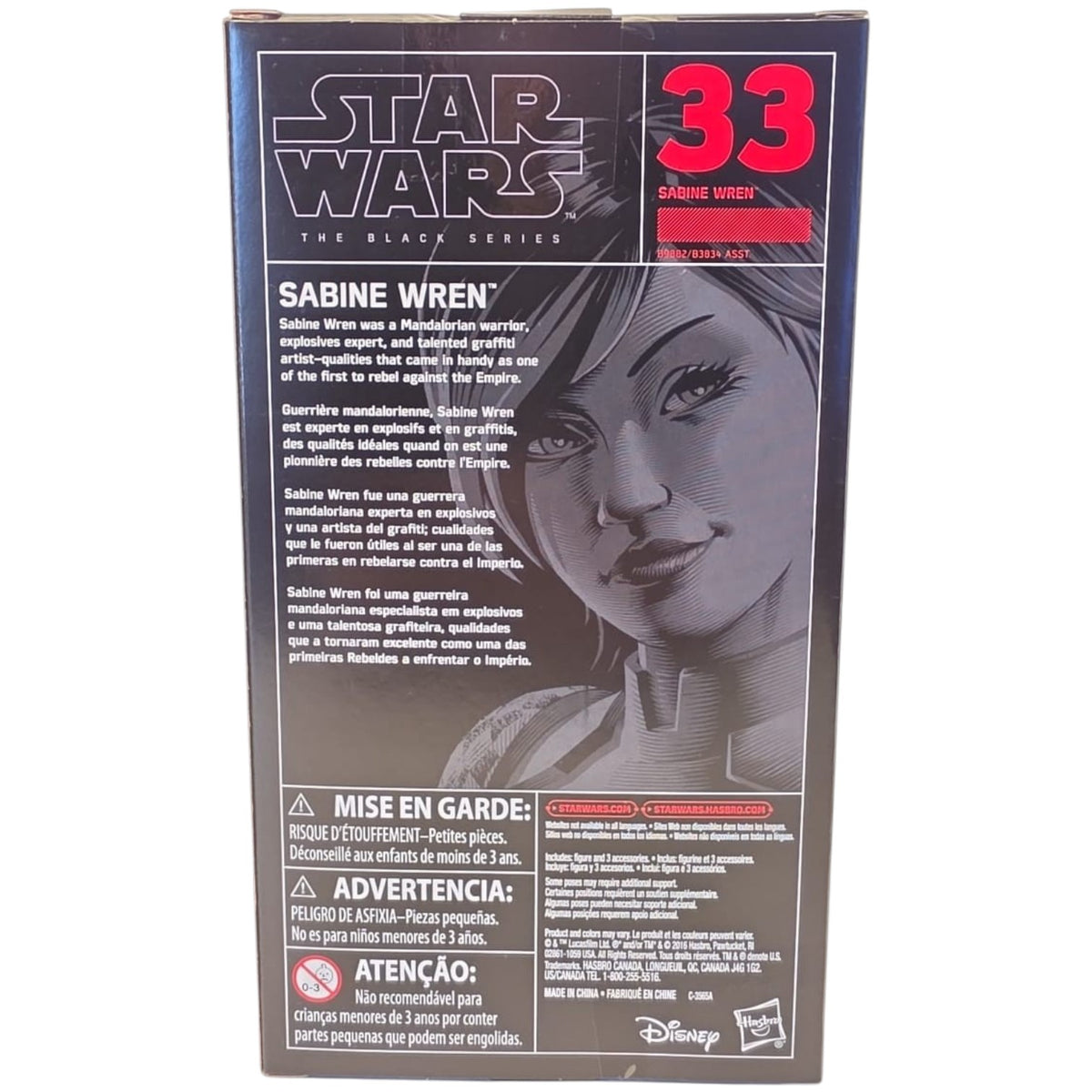 Star Wars Black Series - Red Line # 33 - Sabine Wren (Leichter Knick in der OVP)