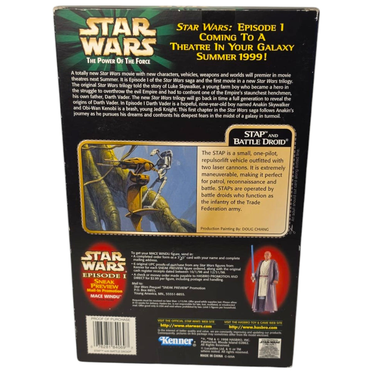 Star Wars - The Power of the Force - STAP and Battle Droid 1998 (OVP beschädigt)