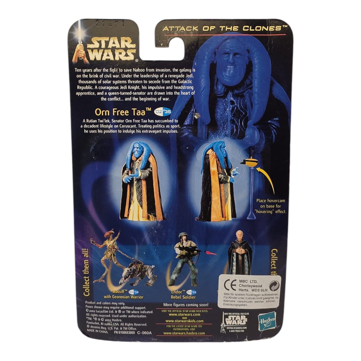 Star Wars - Saga Series - Collection 2 - Attack of the Clones - Orn Free Taa 2002