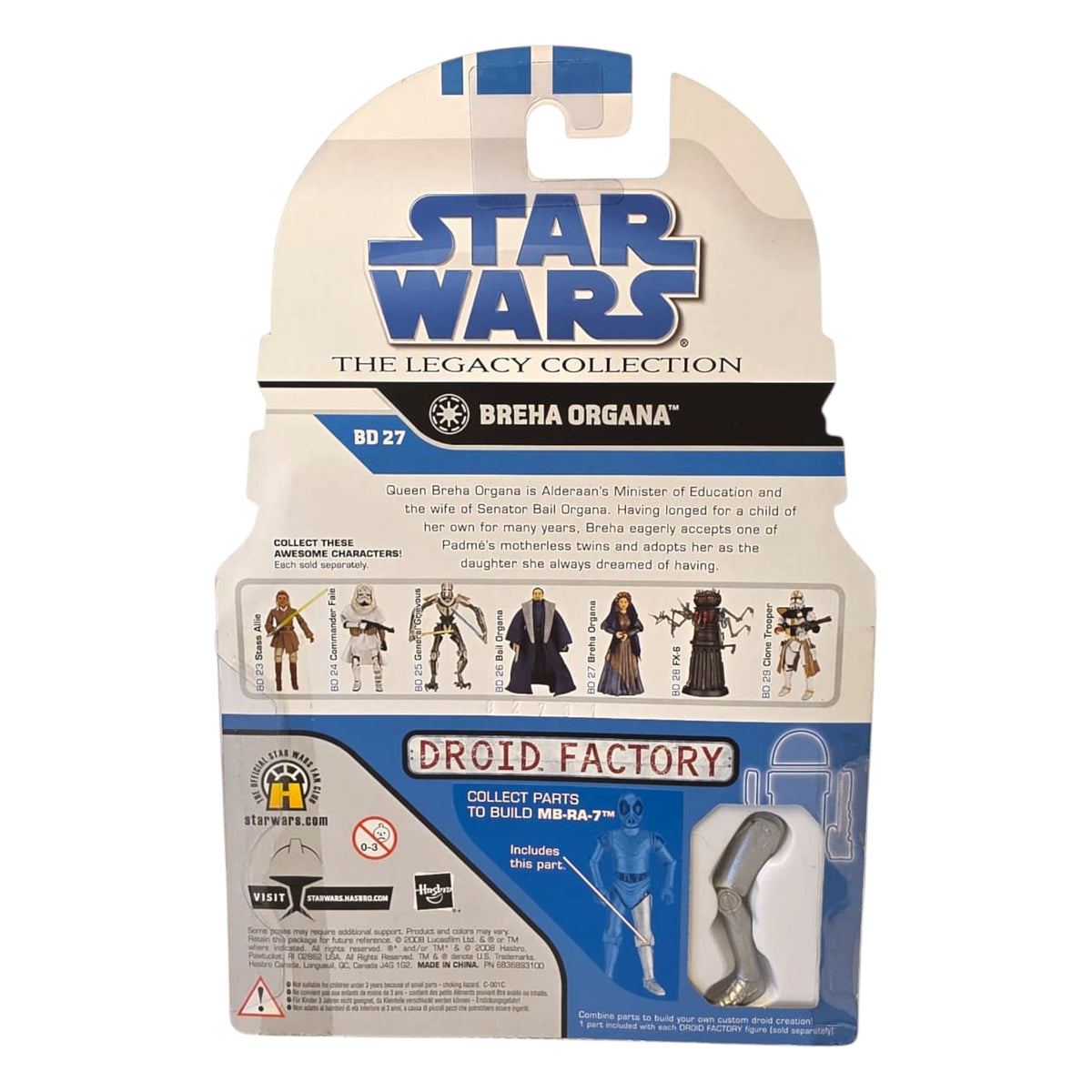 Star Wars - The Legacy Collection BD Nr.27 - Breha Organa 2008