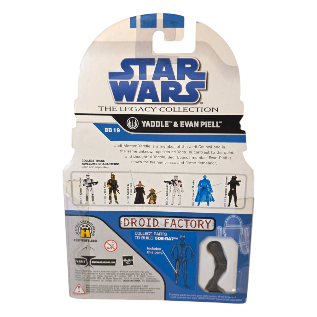 Star Wars - The Legacy Collection BD Nr.19 - Yaddle & Evan Piell 2008