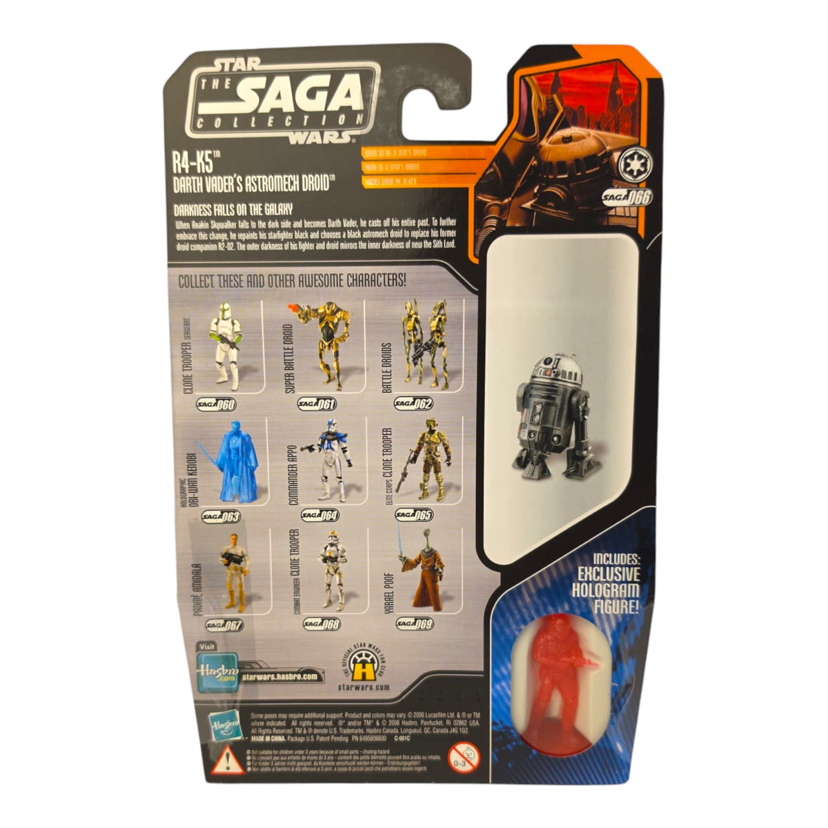 Star Wars - The Saga Collection #066 - R4-K5 Darth Vaders Astromech Droid 2006