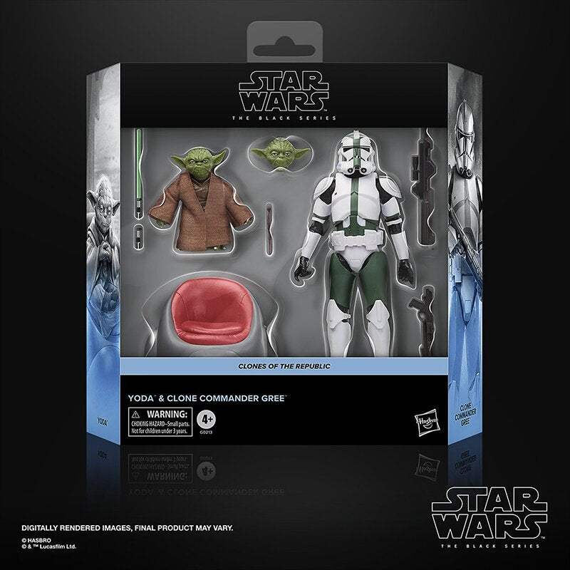 Star Wars Black Series - Clones of the Republic - Yoda & Clone Commander Gree