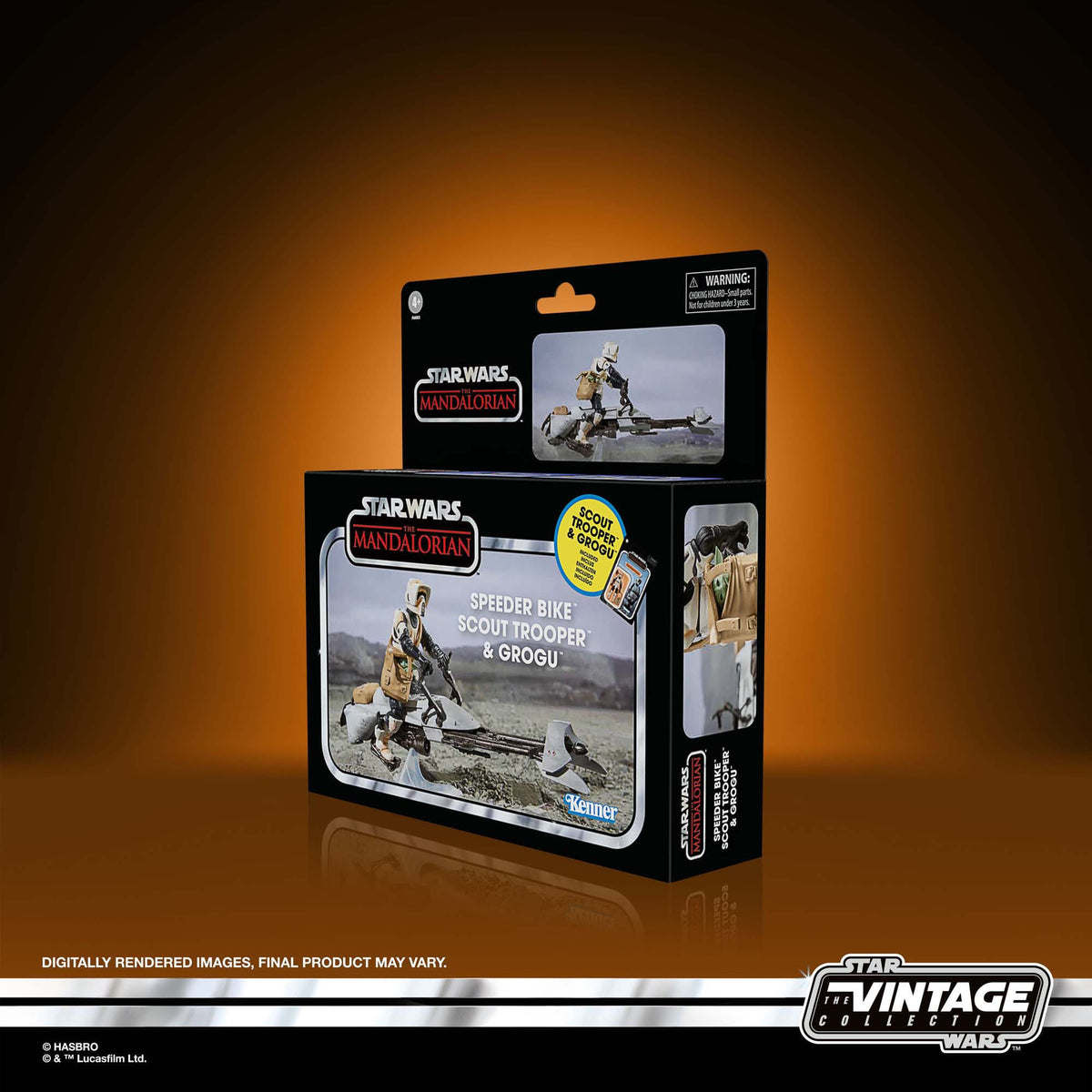 Star Wars Vintage Collection - The Mandalorian - Speeder Bike Scout Trooper & Grogu