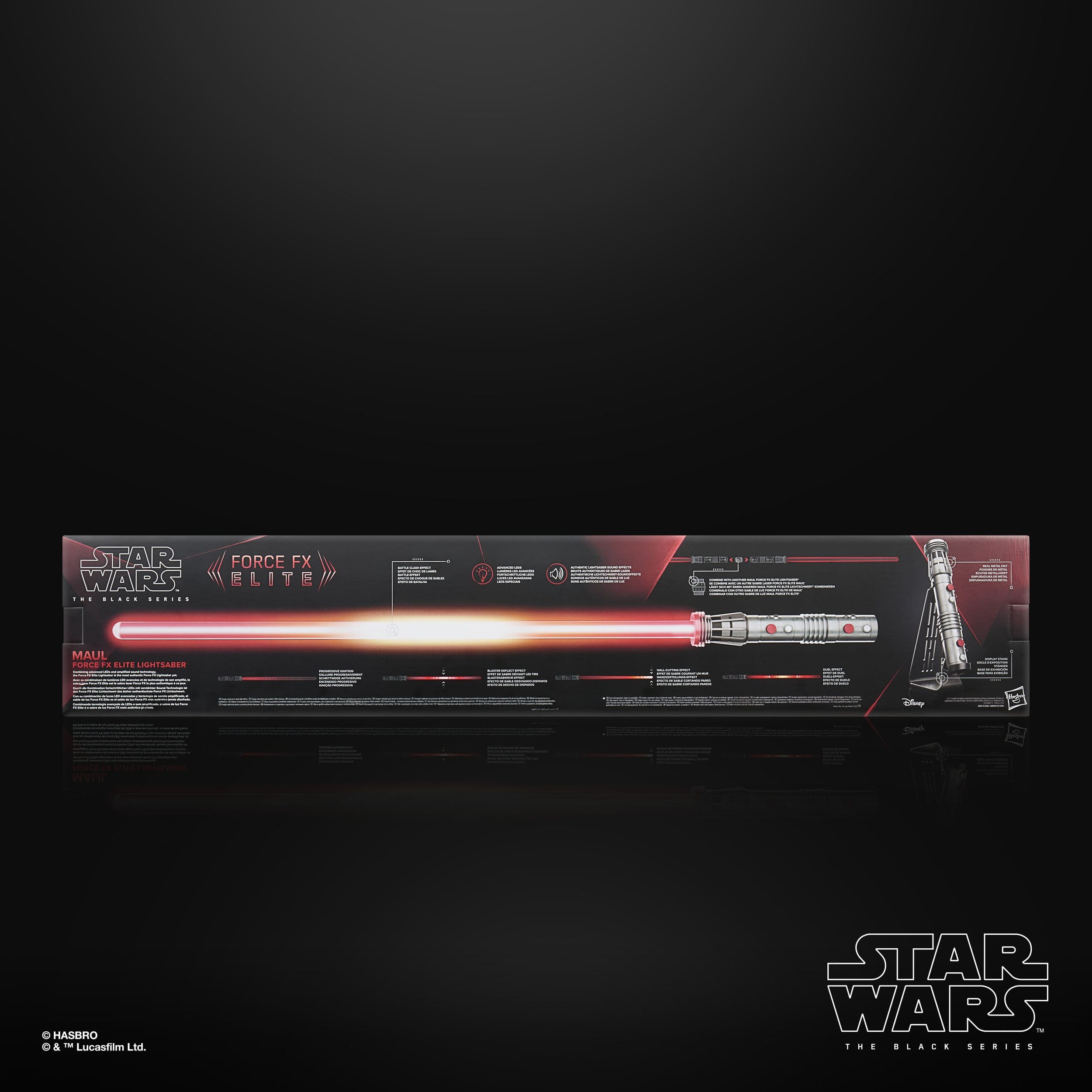 Star Wars: Maul - Shadow Lord Black Series Replik Force FX Elite Lichtschwert Maul