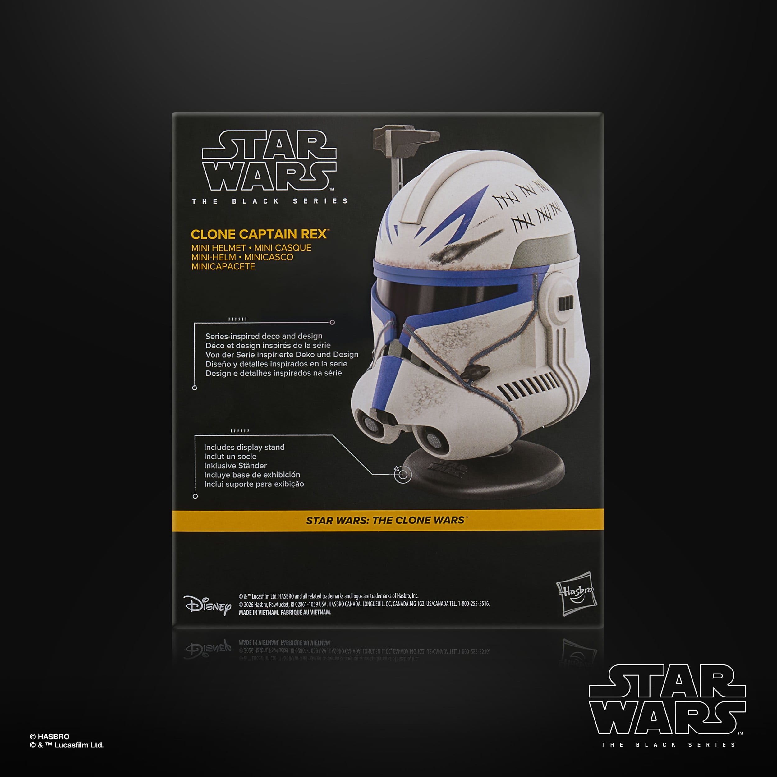 Star Wars: The Clone Wars Black Series Mini-Helm Klon Captain Rex 15 cm