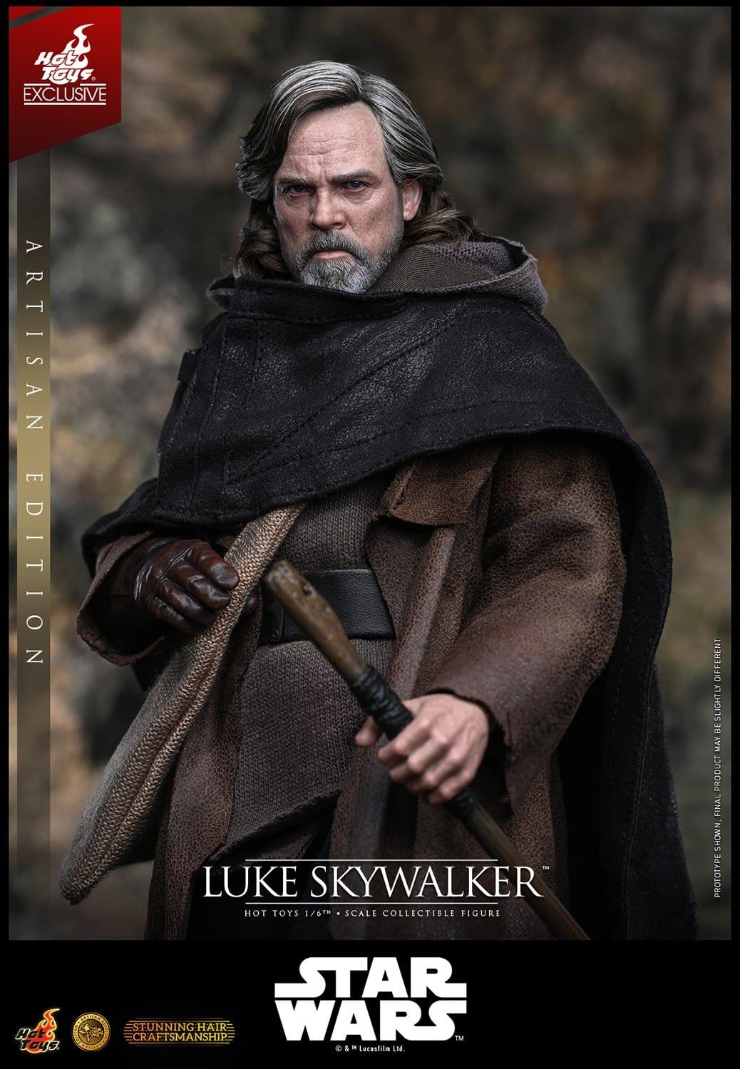 PRE-ORDER: Star Wars: Die letzten Jedi Movie Masterpiece Actionfigur 1/6 Luke Skywalker (Artisan Edition) 29 cm "