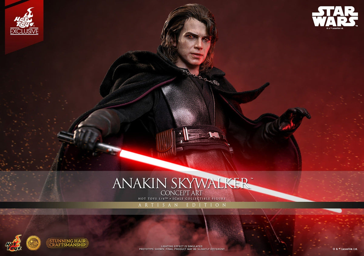 PRE-ORDER: Star Wars Episode III: Die Rache der Sith Movie Masterpiece Actionfigur 1/6 Anakin Skywalker (Concept Art Version) (Artisan Edition) Hot Toys Exclusive 31 cm