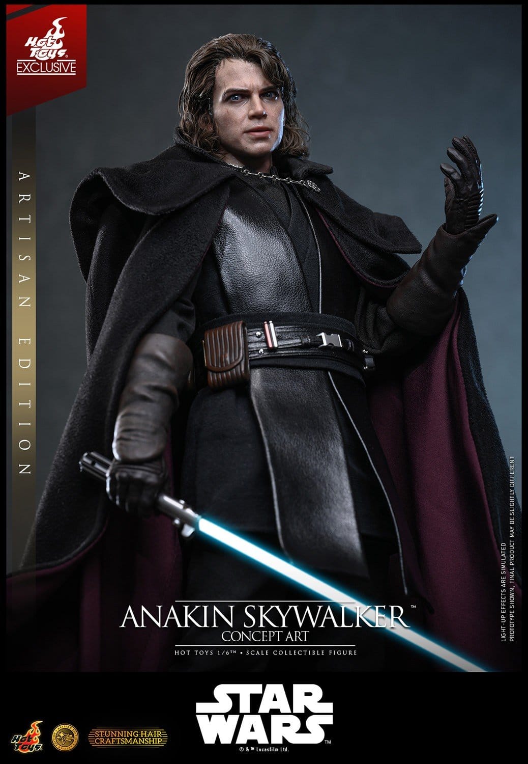 PRE-ORDER: Star Wars Episode III: Die Rache der Sith Movie Masterpiece Actionfigur 1/6 Anakin Skywalker (Concept Art Version) (Artisan Edition) Hot Toys Exclusive 31 cm
