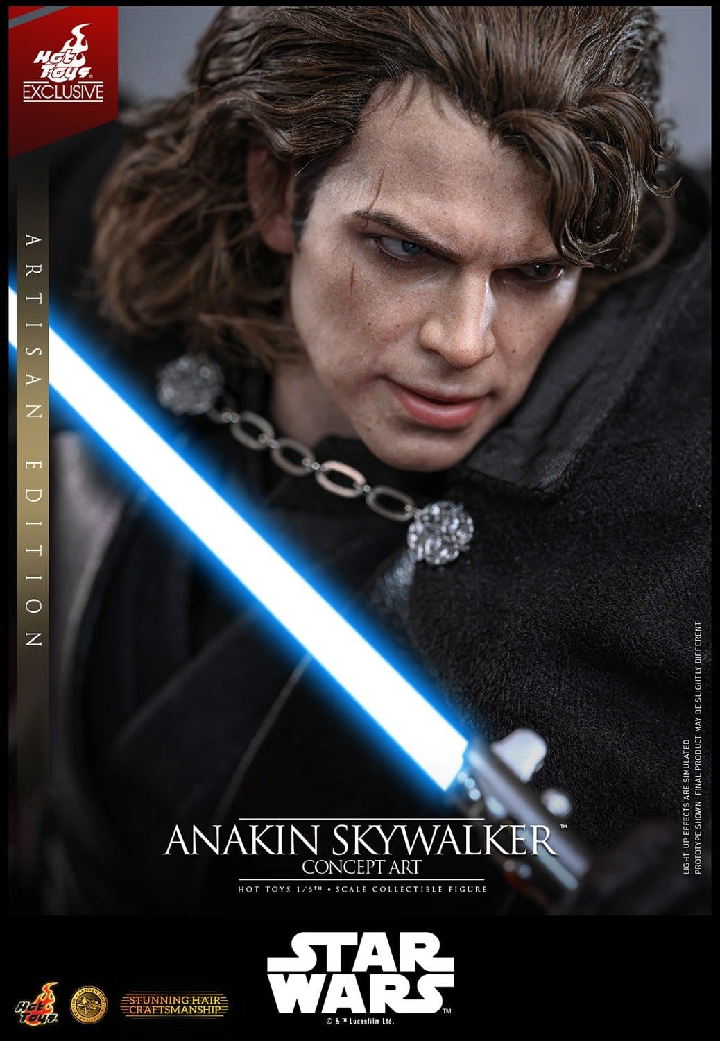 PRE-ORDER: Star Wars Episode III: Die Rache der Sith Movie Masterpiece Actionfigur 1/6 Anakin Skywalker (Concept Art Version) (Artisan Edition) Hot Toys Exclusive 31 cm