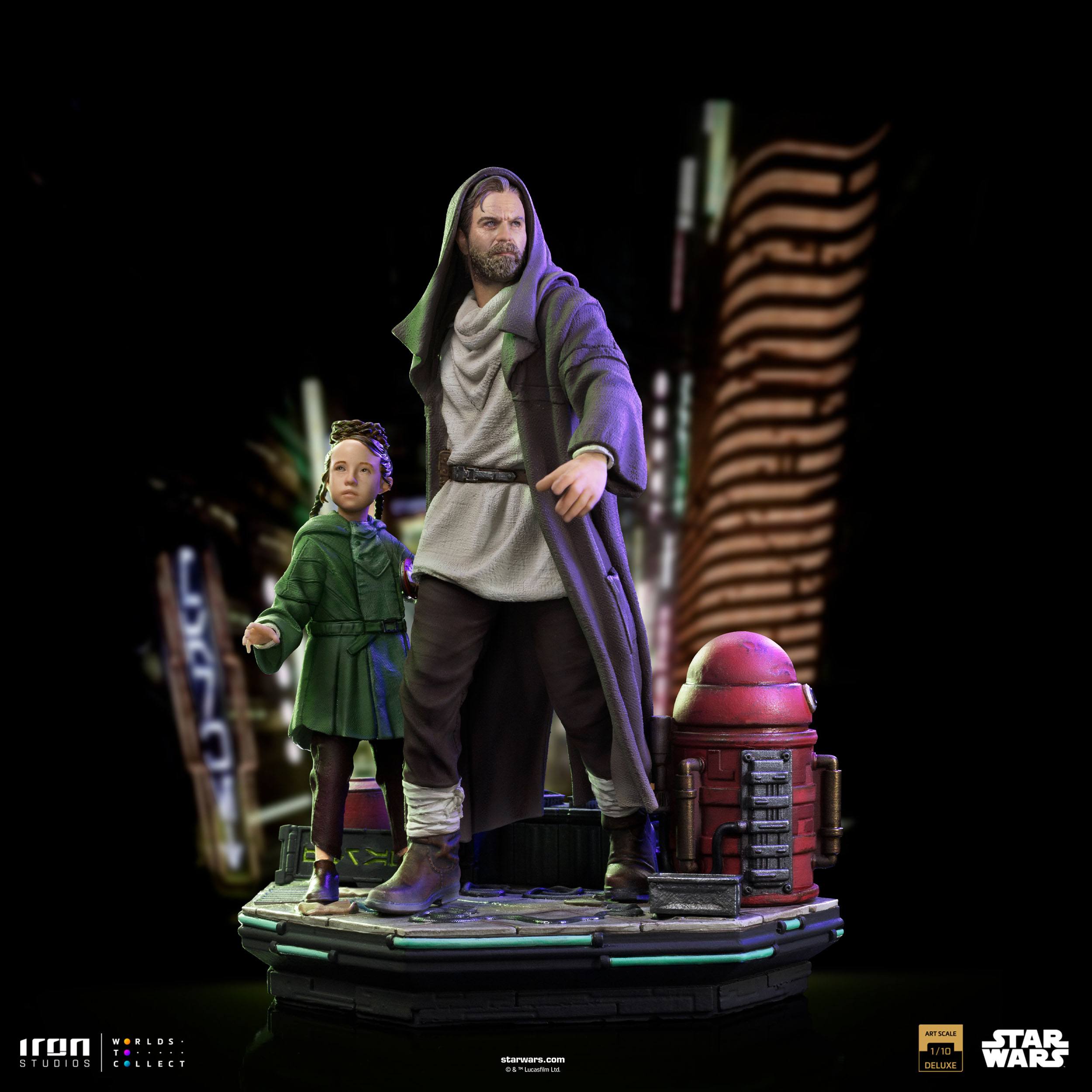 Star Wars - Art Scale Statue 1/10 - Obi-Wan & Young Leia 20 cm
