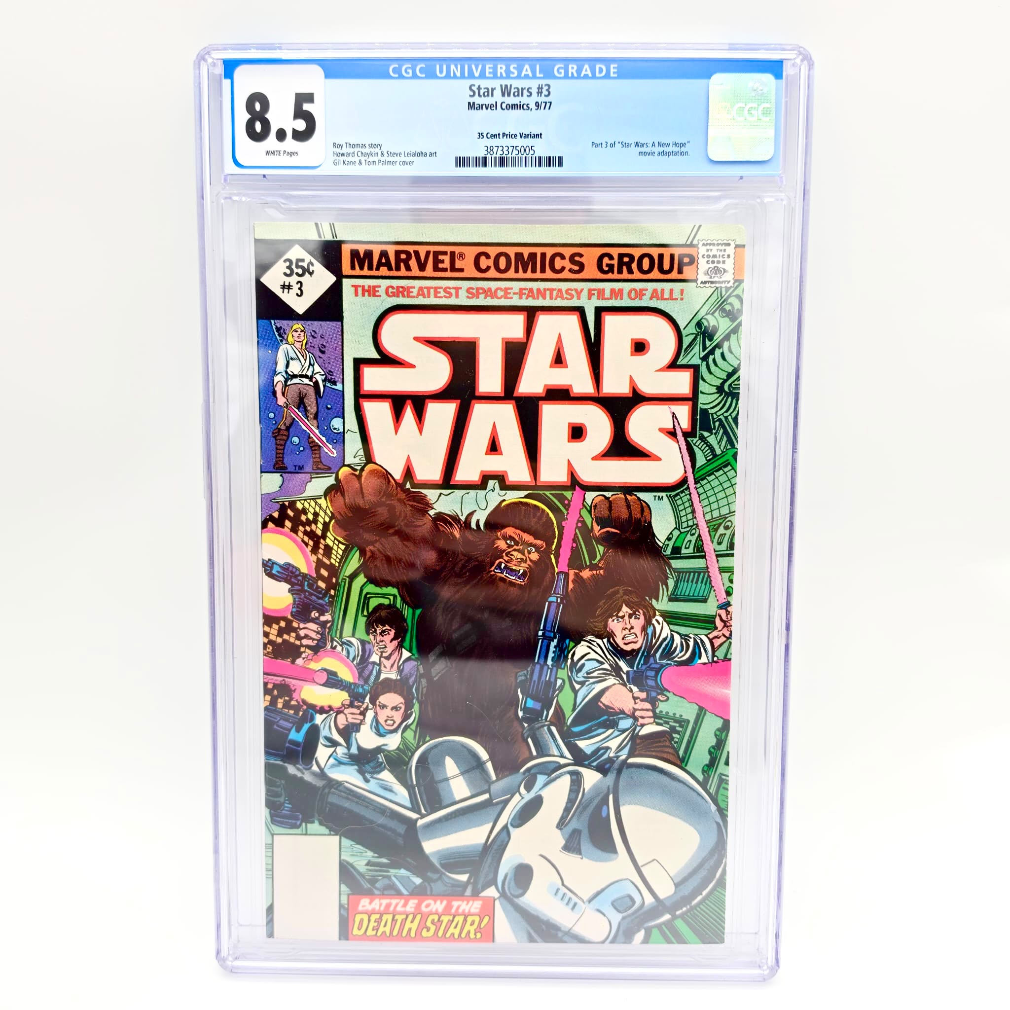 Star Wars Comic #3 (1977) – 35 Cent Price Variant – CGC 8.5 White Pages