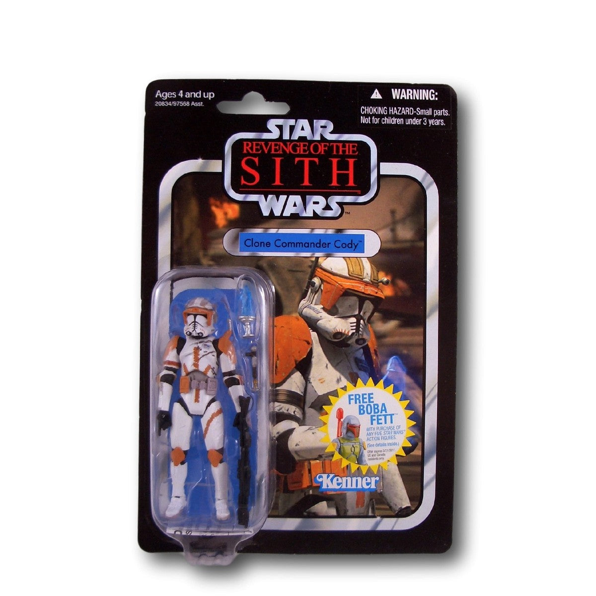 Star Wars The Vintage Collection - Revange of the Sith - Clone Commander Cody VC19 "Free Boba Fett" im Schutzblister
