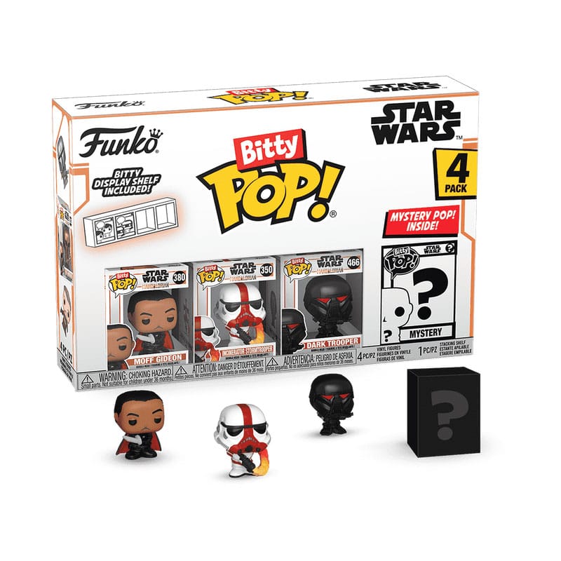 Star Wars: Mandalorian Bitty POP! Vinyl Figuren 4er-Pack Moff Gideon 2,5 cm
