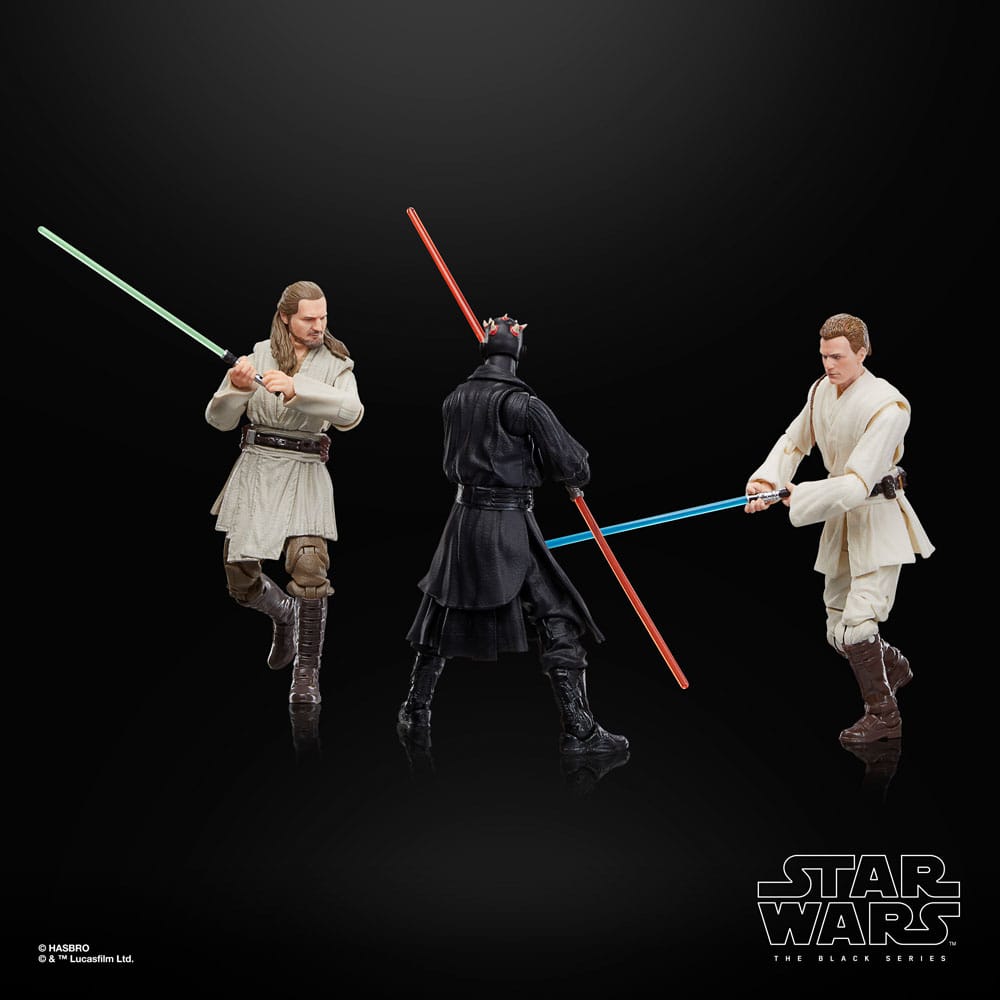 Star Wars Black Series - The Phantom Menace - Qui-Gon Jinn, Darth Maul, Obi-Wan Kenobi
