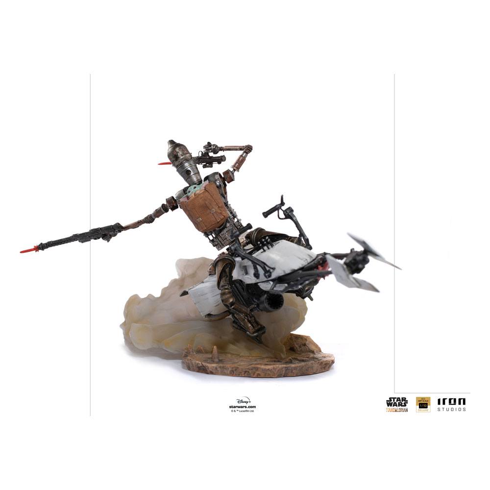 Star Wars Deluxe Art Scale - The Mandalorian - Statue 1/10 IG-11 & The Child 20 cm