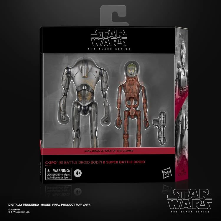 Star Wars Black Series - Attack of the Clones - C-3PO (B1 Battle Droid Body) & Super Battle Droid