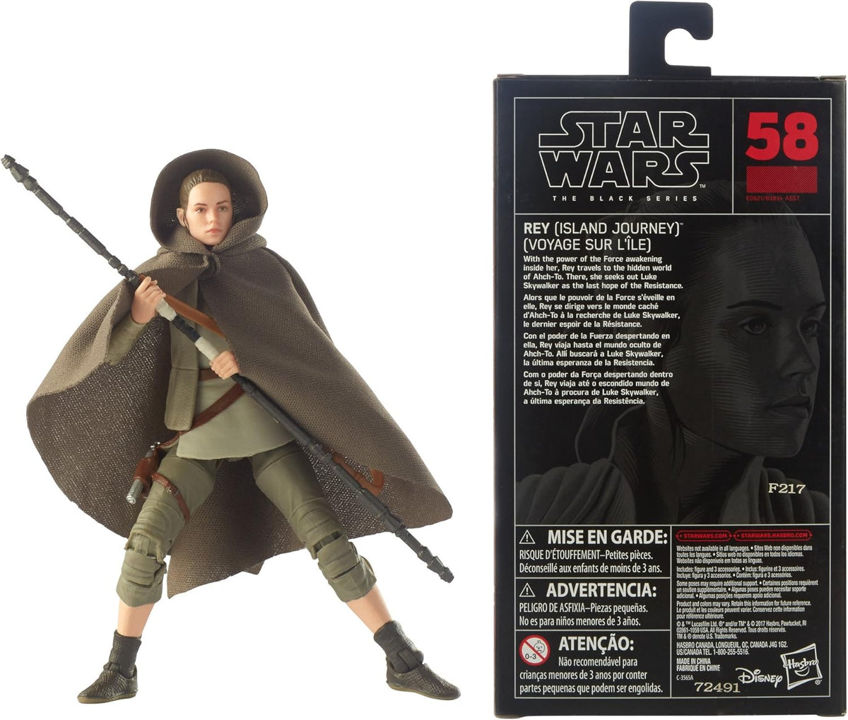 Rey (Island Journey) – Star Wars Black Series 6" Actionfigur (The Last Jedi)
