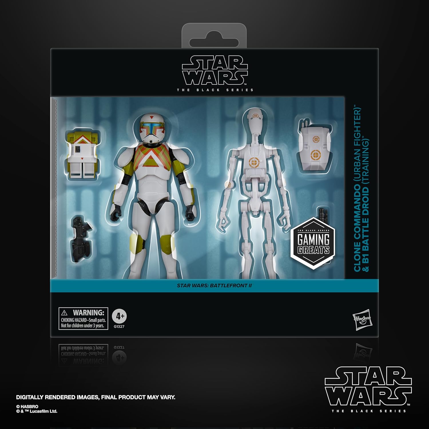 Star Wars Black Series - Battlefront 2 - Clone Commando (Urban Fighter) & B1 Battle Droid (Training)