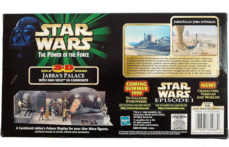 Star Wars The Power of the Force - Jabba´s Palast 3D Diorama 1998