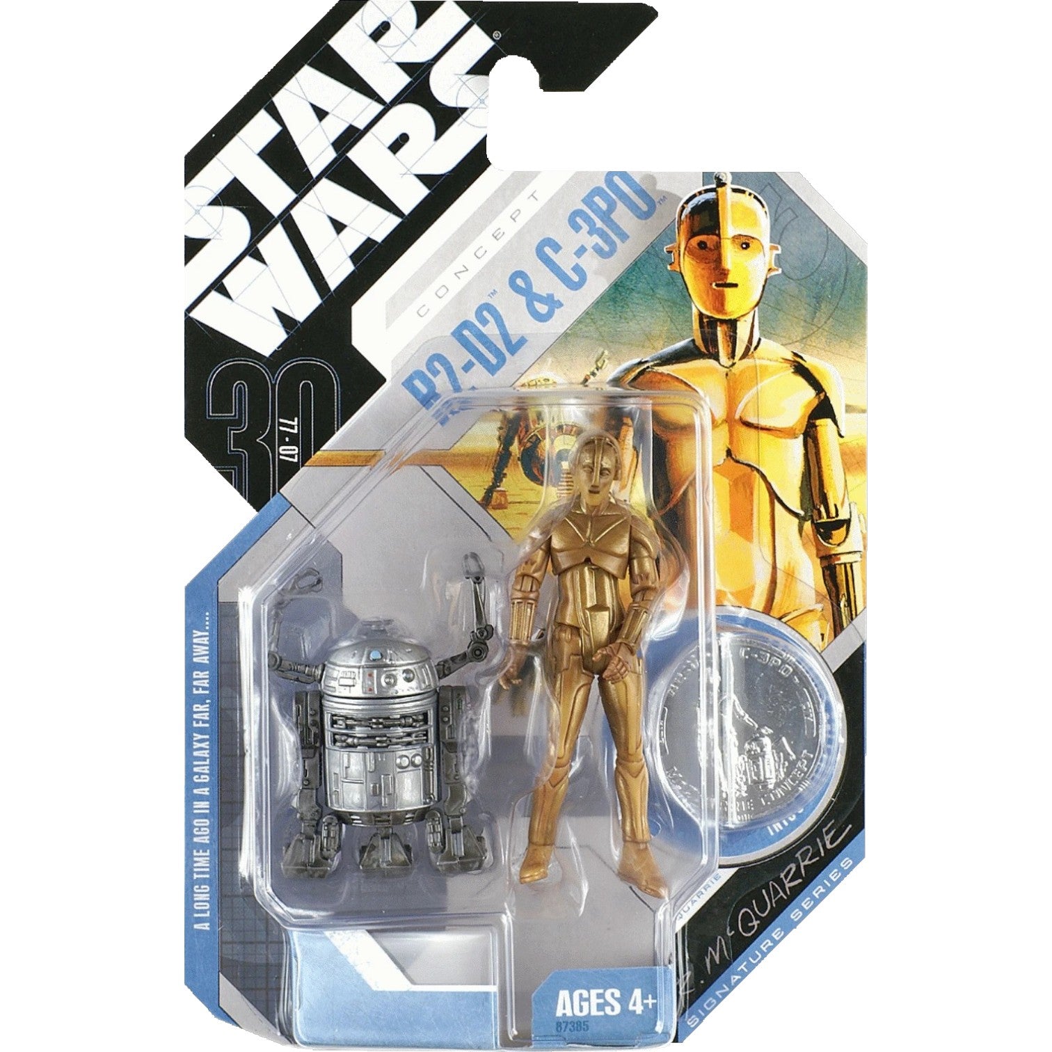 Star Wars Ralph McQuarrie Concept - Signature Series - 3-3PO / R2D2 2007  im Schutzblister
