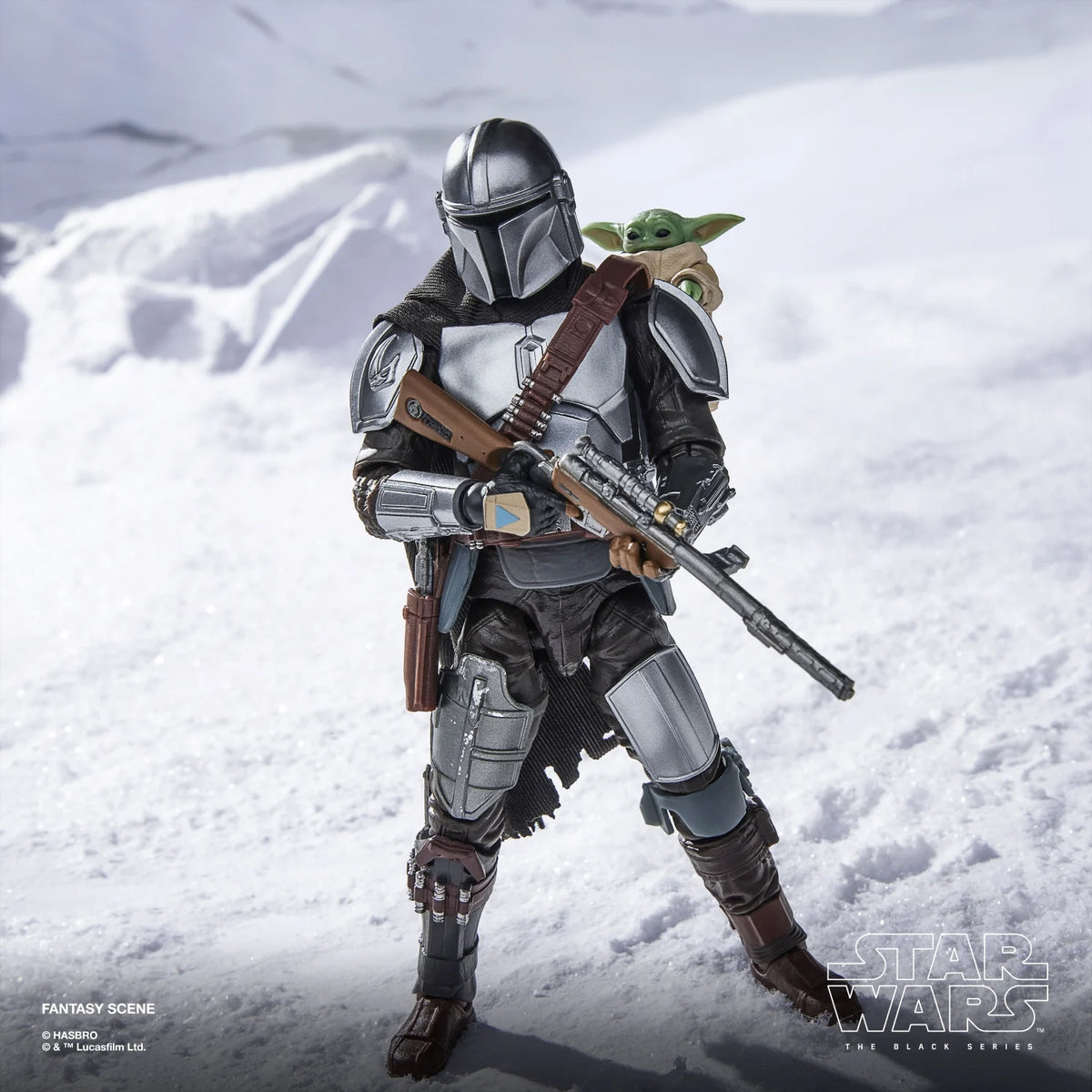 PreOrder - Star Wars THE MANDALORIAN - Mandalorian & Grogu – Actionfigur Black Series Deluxe, 15 cm