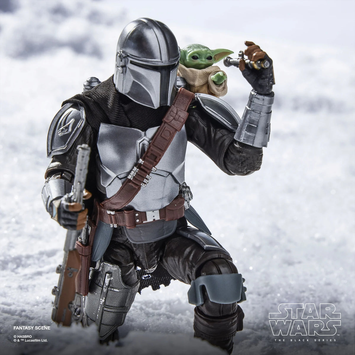 PreOrder - Star Wars THE MANDALORIAN - Mandalorian & Grogu – Actionfigur Black Series Deluxe, 15 cm