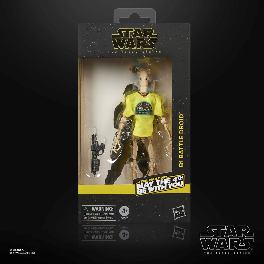 PRE-ORDER STAR WARS -B1 Battle Droid "May the 4th be.." -Fig. Black Series 15cm