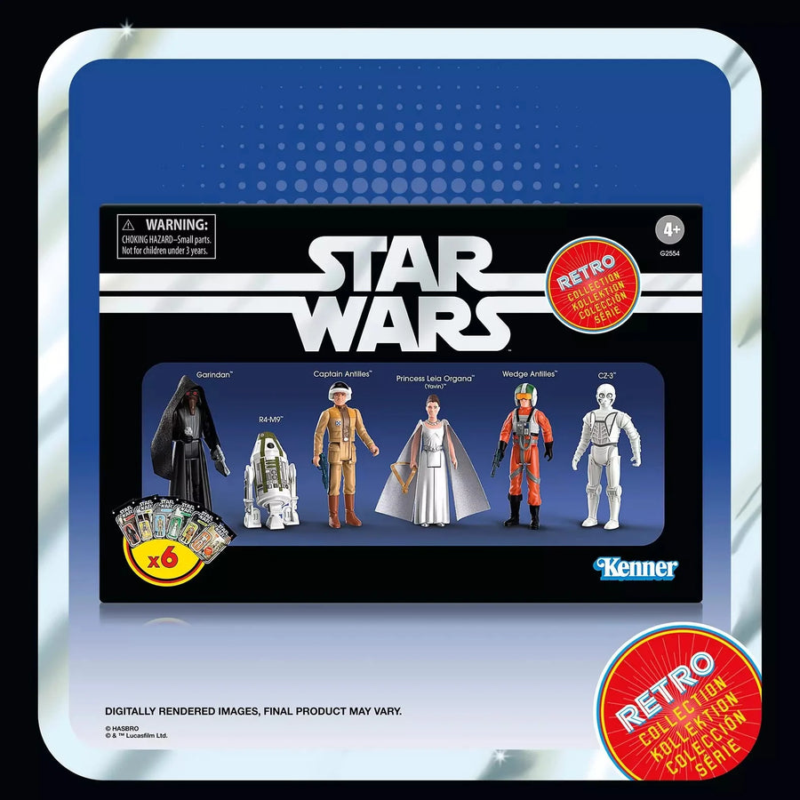 PRE-ORDER STAR WARS 4 - Multipack - 6 Figure Set Retro Collection 10cm