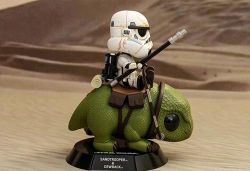 PRE-ORDER: STAR WARS - Cosbaby - Wave 5 - Sandtrooper & Dewback