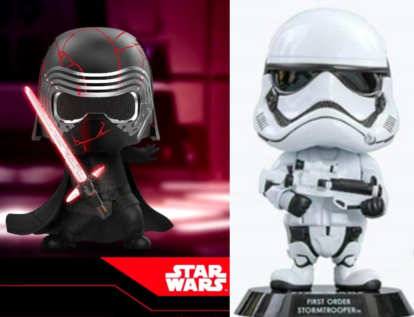 PRE-ORDER: Star Wars - Cosbaby - Wave 2 - Kylo Ren & First Order Stormtrooper Set