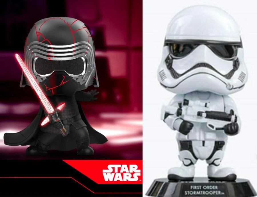 PRE-ORDER: STAR WARS - Cosbaby - Wave 2 - Kylo Ren & First Order Stormtrooper Set