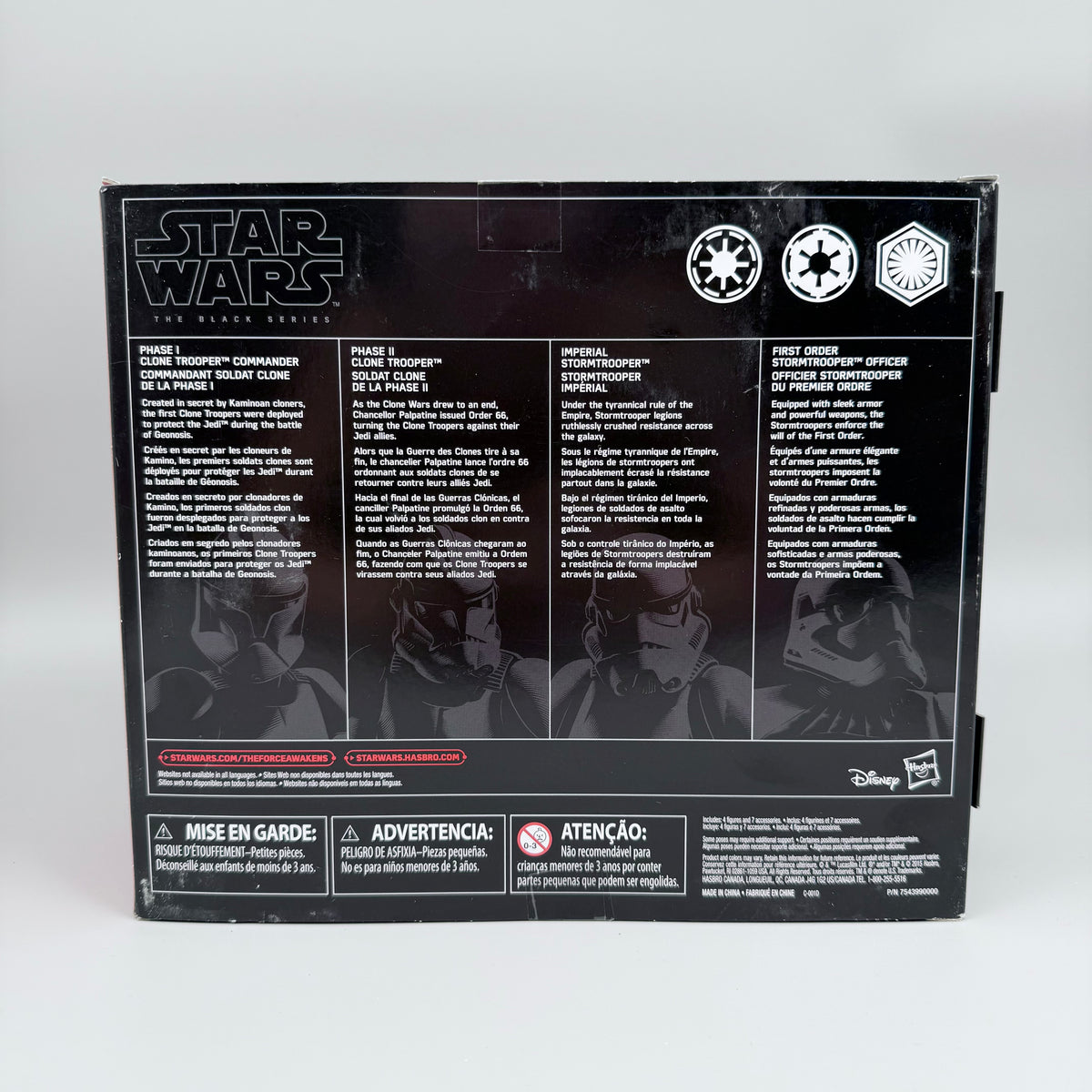 Trooper Evolution 4-Pack – Star Wars Black Series 6" Figuren Set