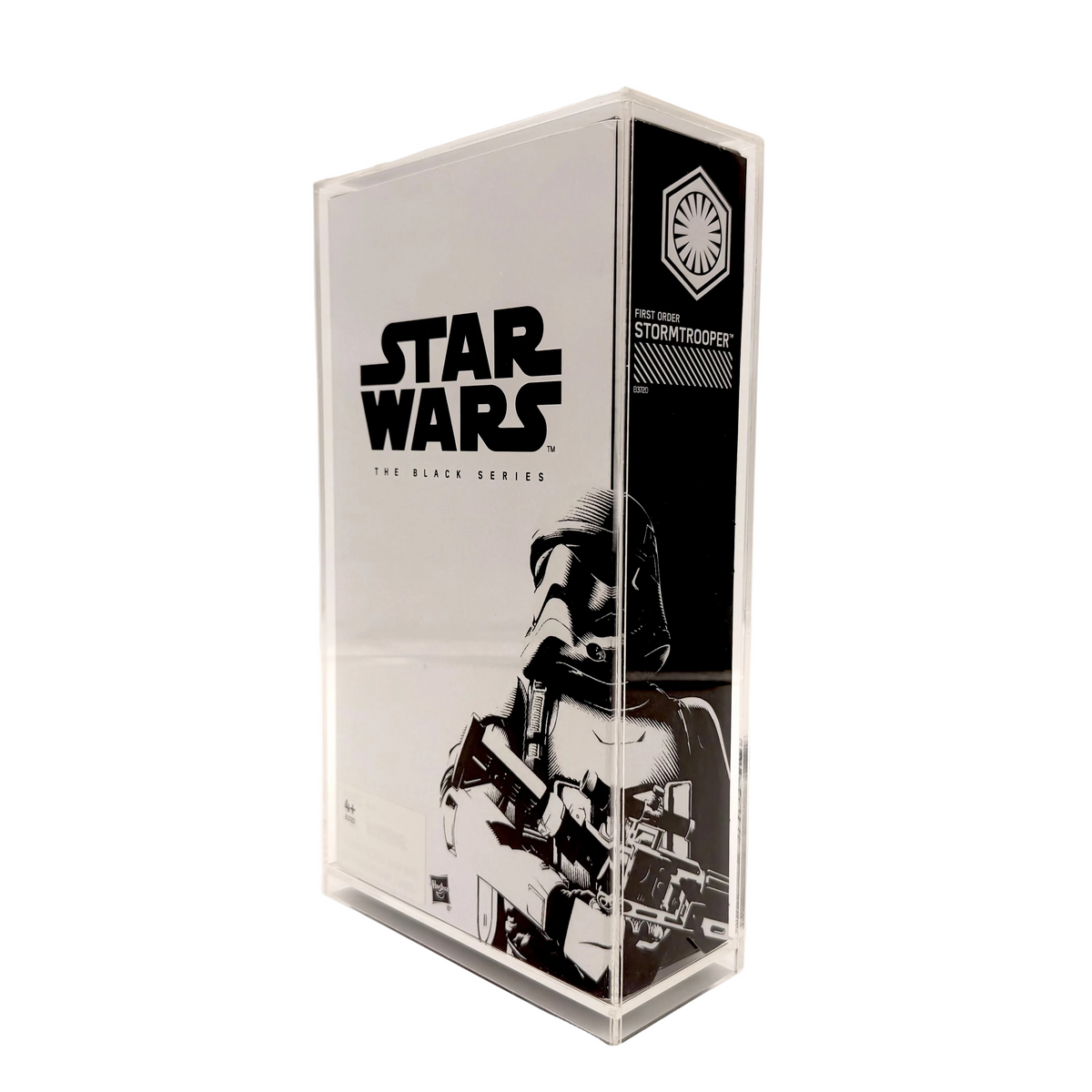 Star Wars The Black Series – First Order Stormtrooper (Red Line, SDCC Exclusive) – 6-Inch – Collector Zustand mit Acryl-Hartcase