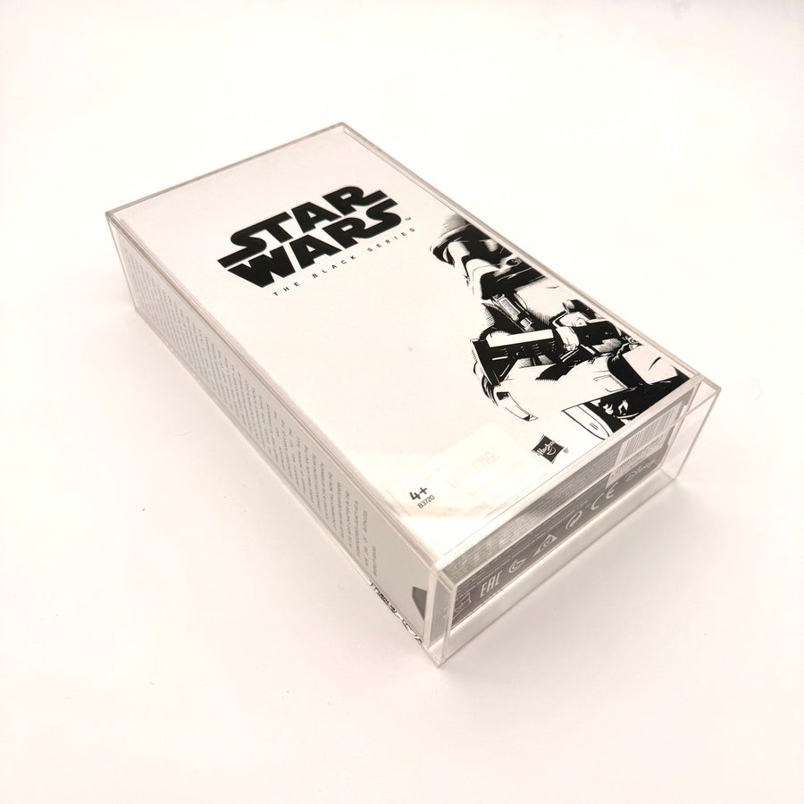 Star Wars The Black Series – First Order Stormtrooper (Red Line, SDCC Exclusive) – 6-Inch – Collector Zustand mit Acryl-Hartcase