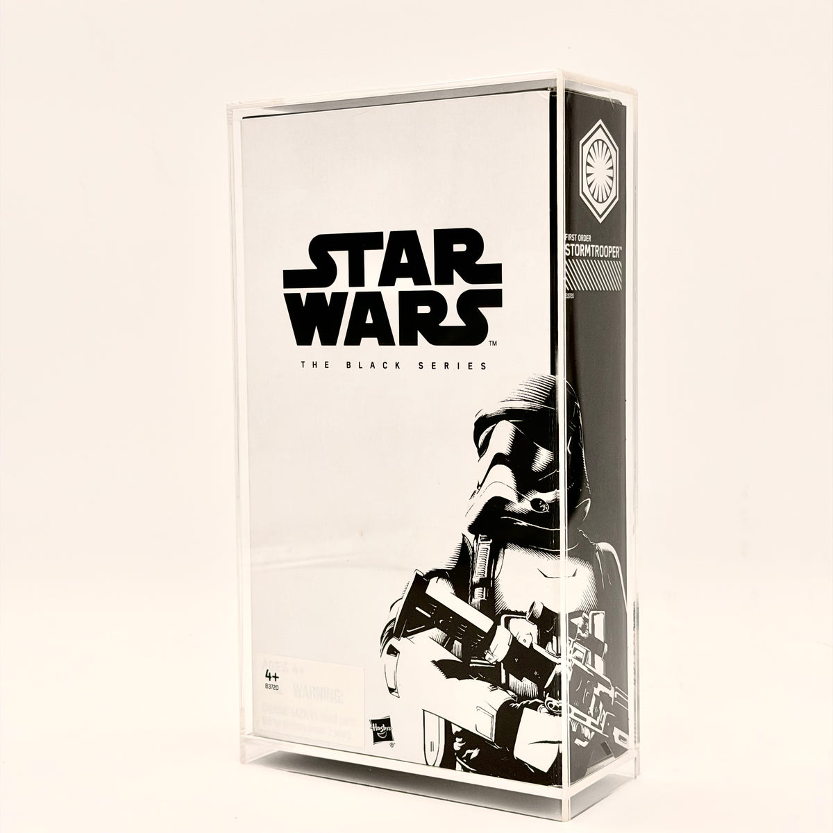 Star Wars The Black Series – First Order Stormtrooper (Red Line, SDCC Exclusive) – 6-Inch – Collector Zustand mit Acryl-Hartcase