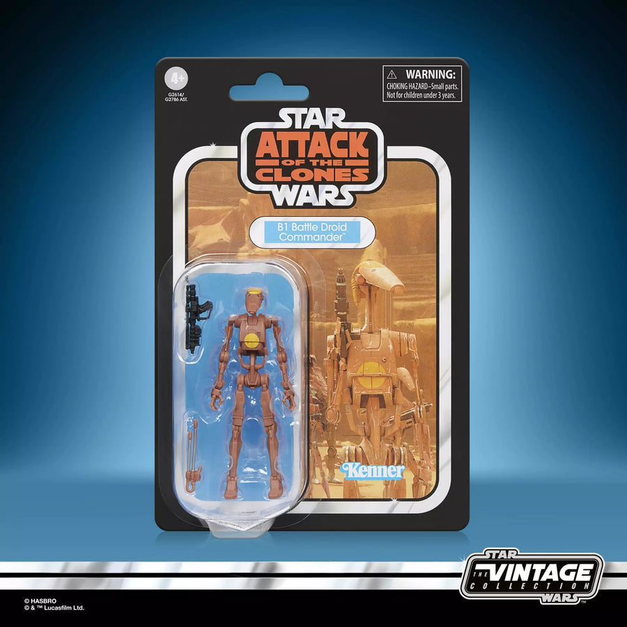 PRE-ORDER: Star Wars Vintage Collection - Attack of the Clones - B1 Battle Droid Commander VC414