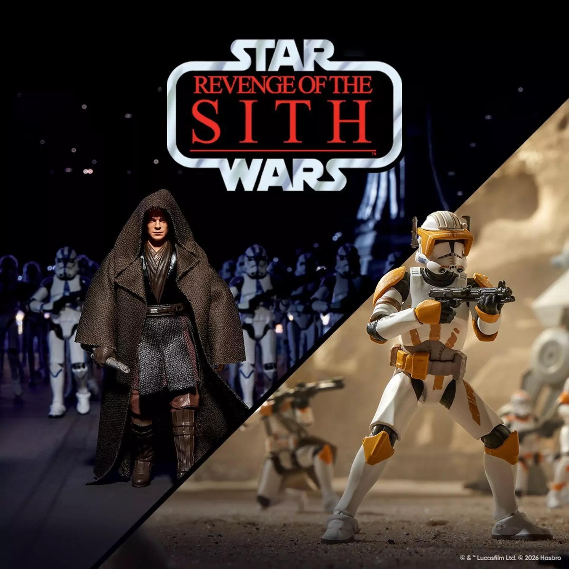 PRE-ORDER: Star Wars Vintage Collection - Revange of the Sith - Anakin Skywalker & Klon Commander Cody (Utapau)